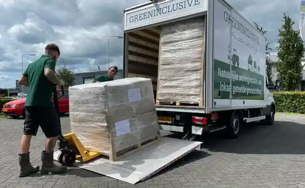Get2Green Logistics levert eerste biobased bouwmaterialen af voor GreenInclusive